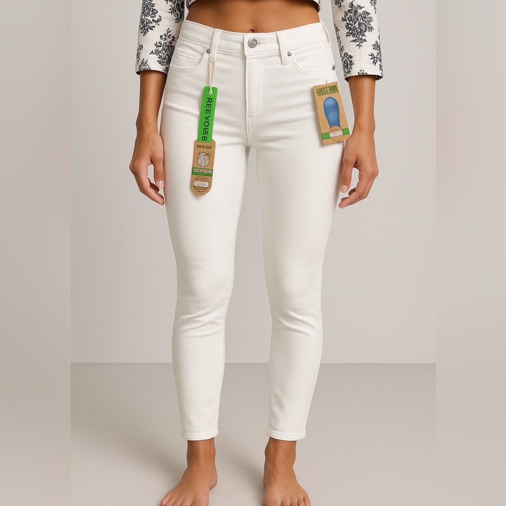 NWT White Skinny Ankle Jeans -Wax Jeans